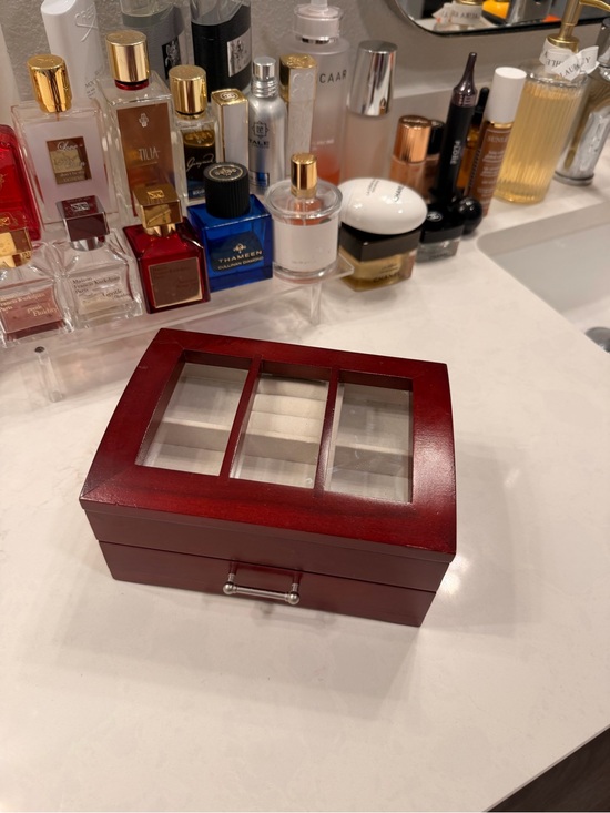 Accessories - Wooden Watch and Accessory Box - Red